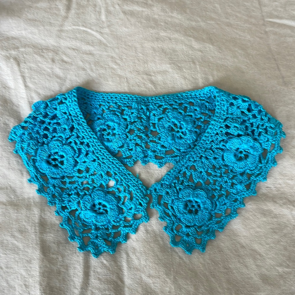Hand crochet collar